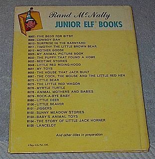 Vintage Rand McNally Jr Elf Book Pussy Cat Talks To Her Kittens 1952