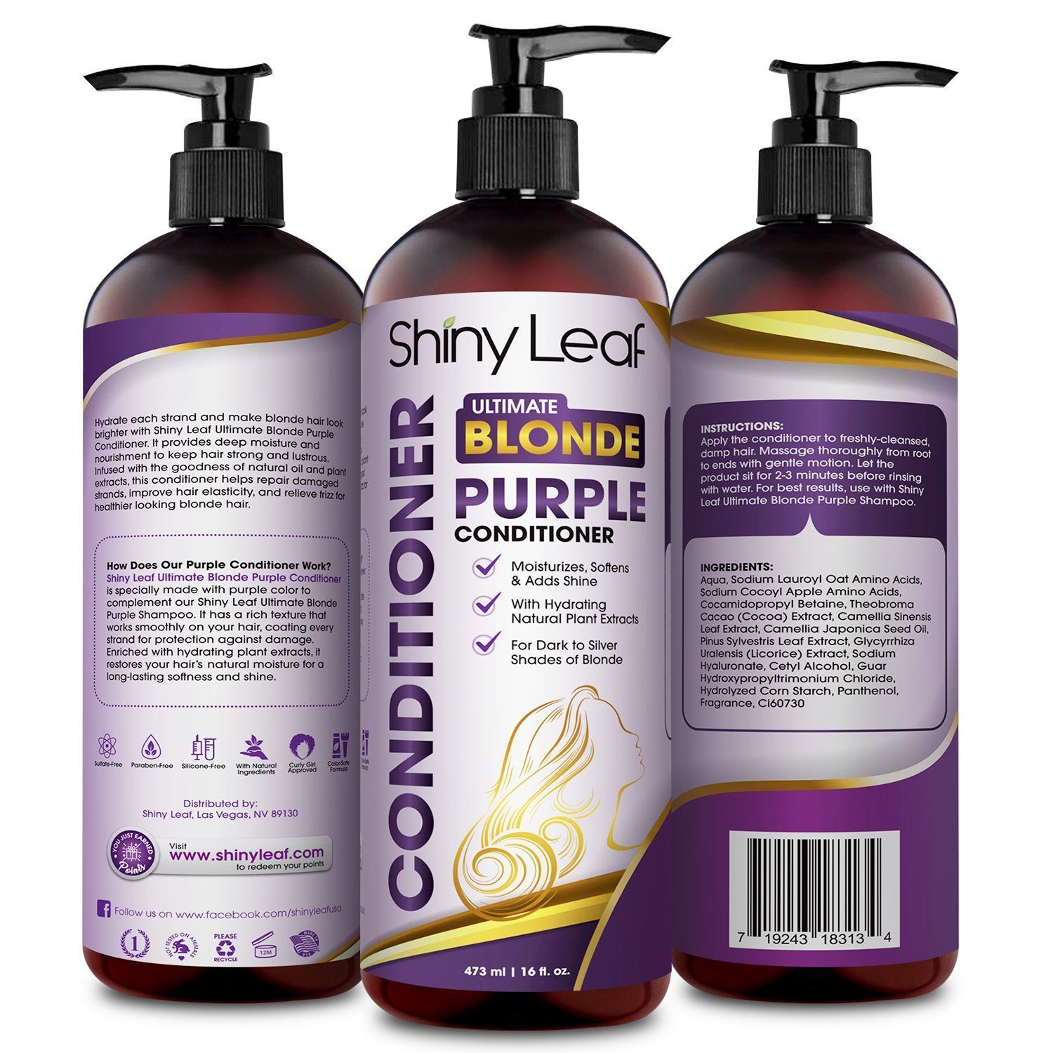 Ultimate Blonde Purple Conditioner Shampoo Conditioning