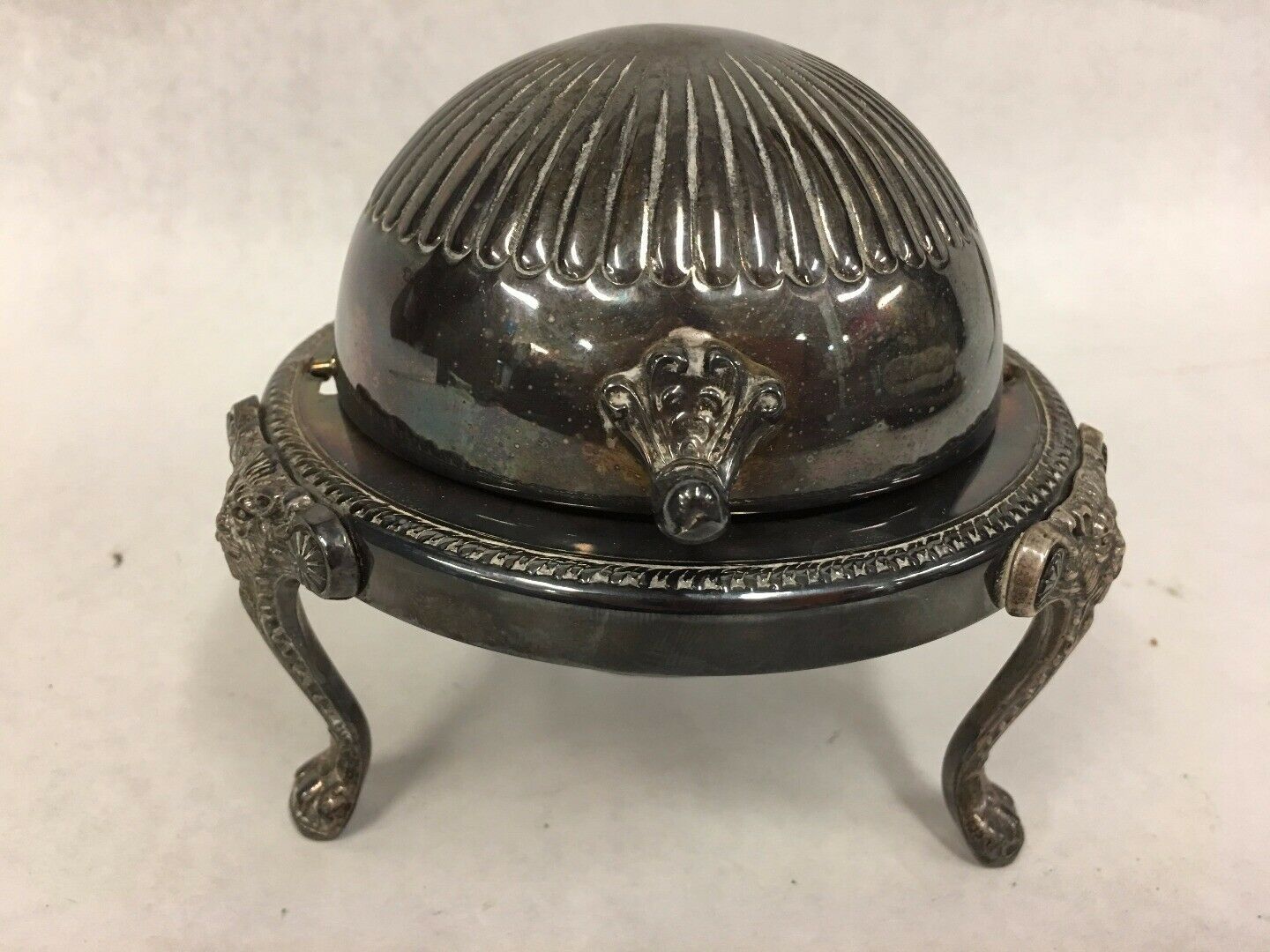 Vintage Silver Plate Butter Dome Dish F B Rogers Silver Co 273 1883