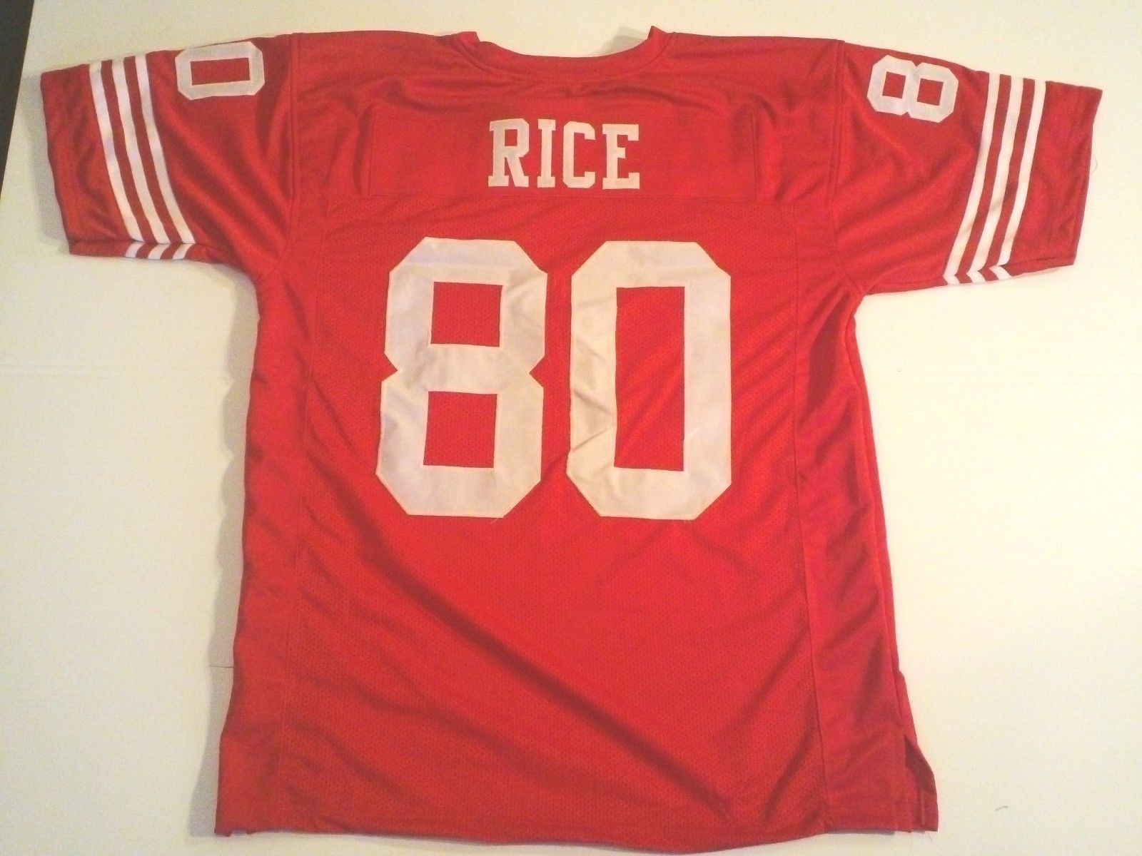 Unsigned Custom Sewn Stitched Jerry Rice Red Jersey Xl Football Nfl