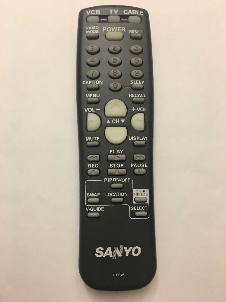 New Genuine Sanyo Remote Control Model FXPW Made In Singapore