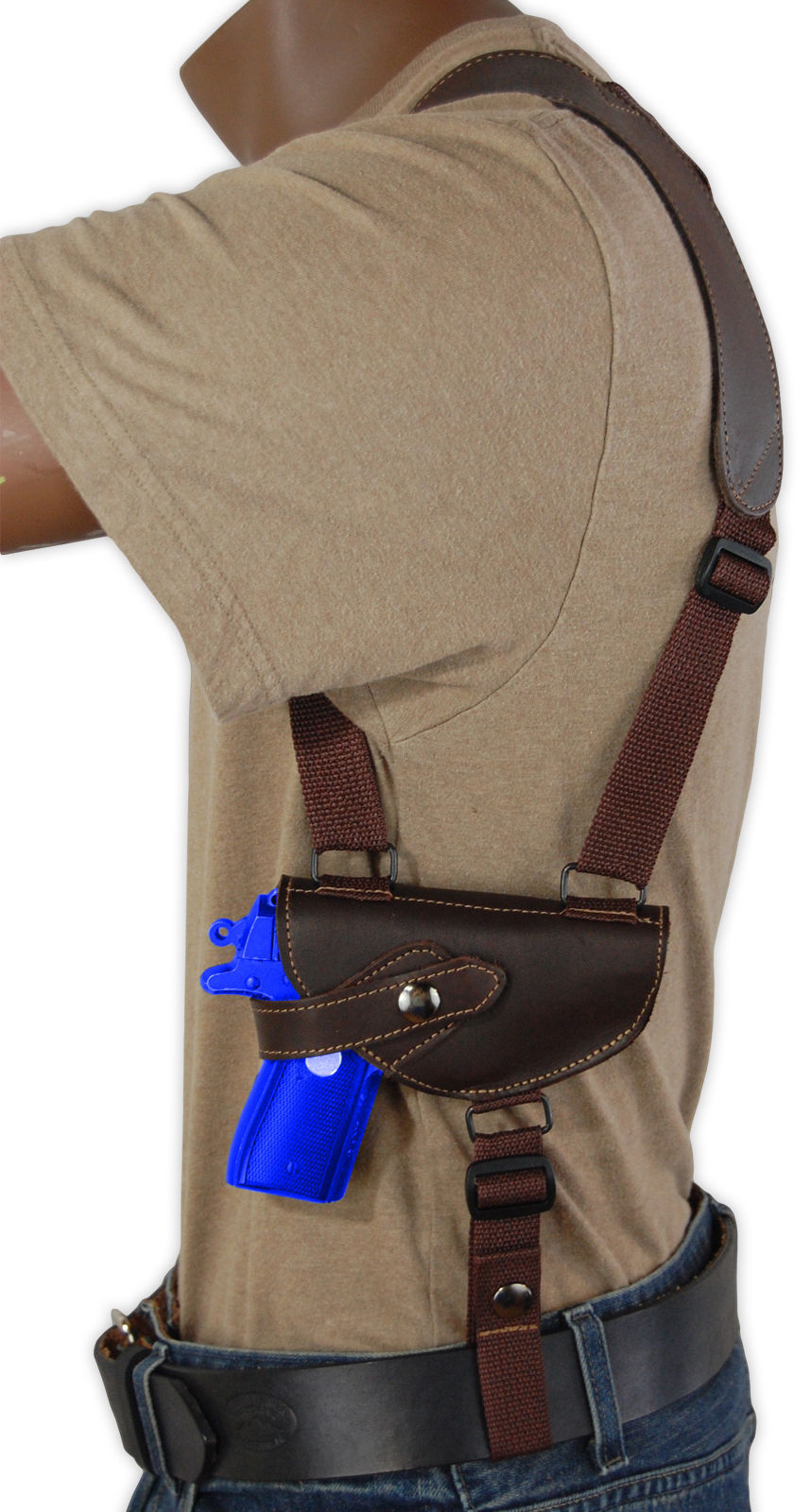 Barsony Brown Leather Concealment Shoulder Holster Walther PP PPK PPKS