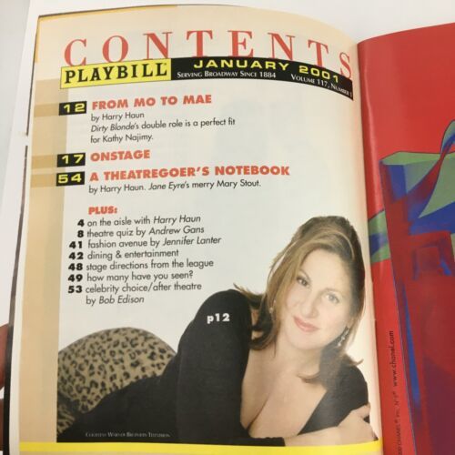 2001 Playbill Westside Theatre Present Julie Halston In The Vagina