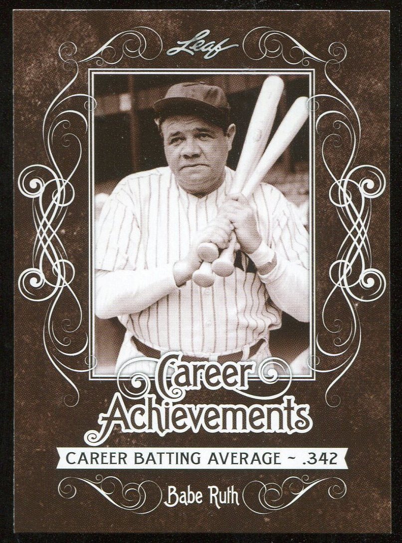 2016 Leaf Babe Ruth Collection Career Achievements CA 01 Babe Ruth