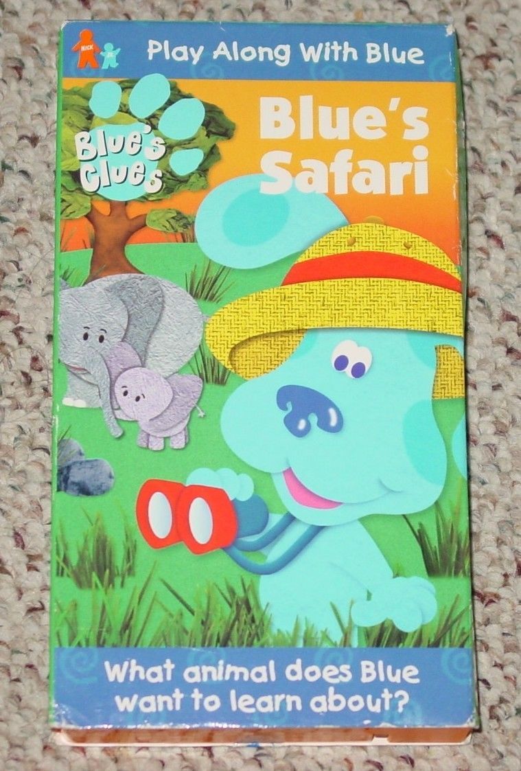 VHS BLUES CLUES BLUES SAFARI VHS PLAY ALONG WITH BLUE PARAMOUNT EXCELLENT VHS Tapes