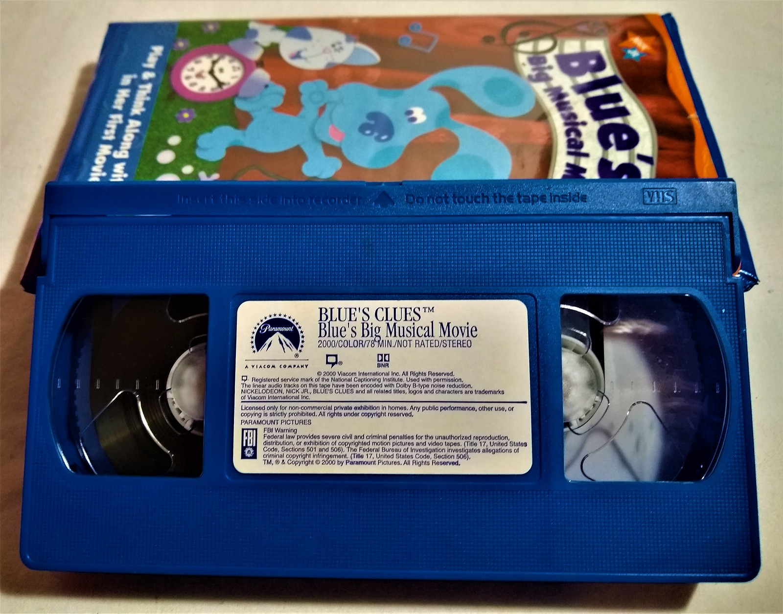 Nick Jr Blues Clues Big Musical Movie Vhs Tape Buy Get Free Images And Photos Finder