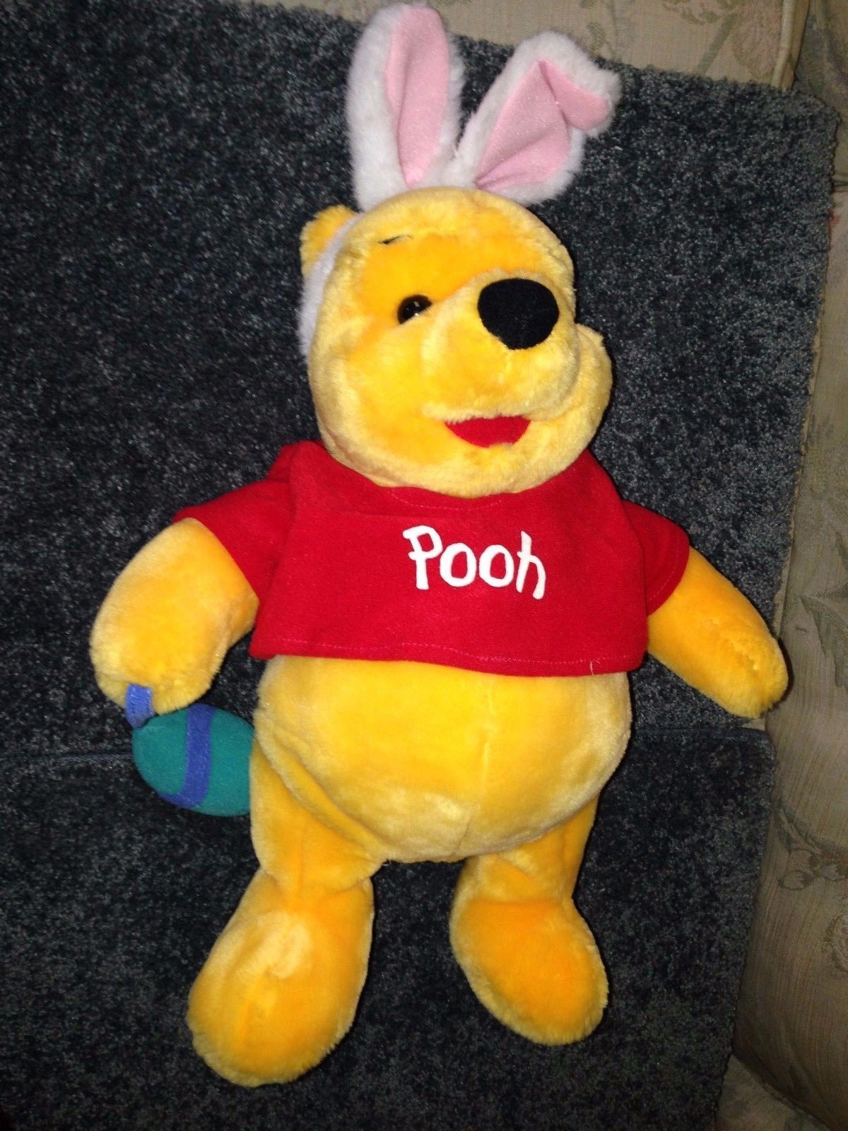 Disney Winnie The Pooh Plush Toy Bunny Rabbit Outfit Tall Orange