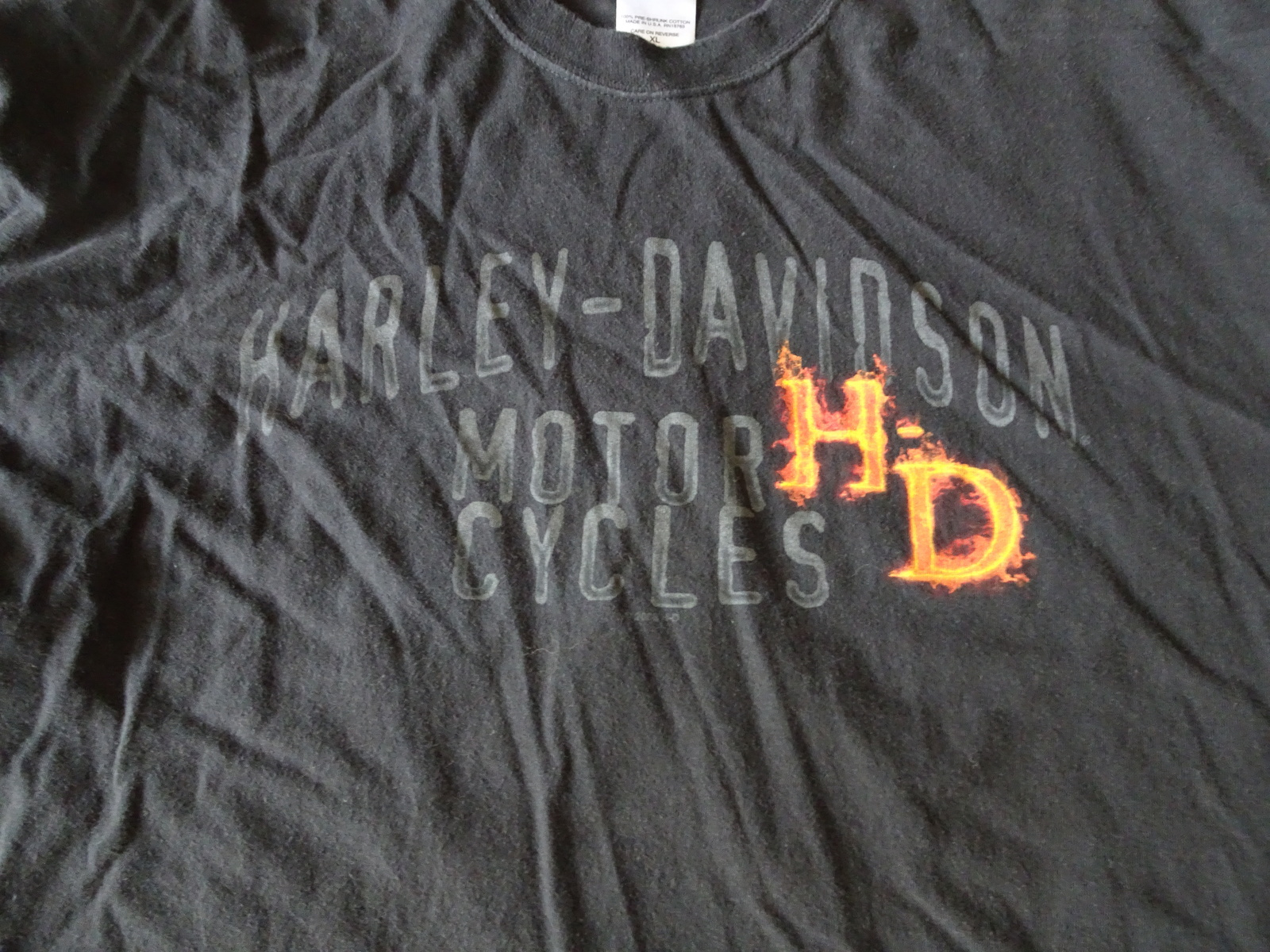 Harley Davidson Motorcycle Men S S S T Shirt X Large Black Hartford WI