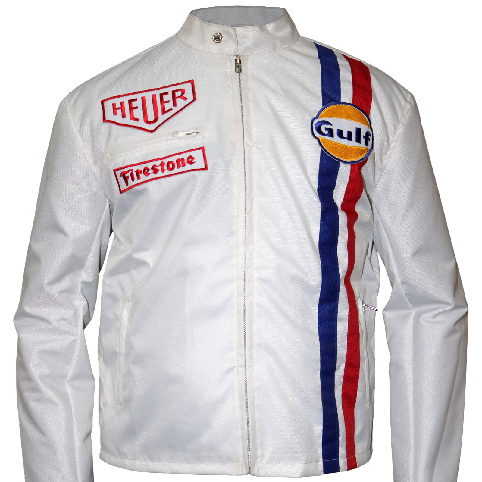 Cordura Jacket Gulf White Le Mans Steve Mcqueen Driver Grandprix