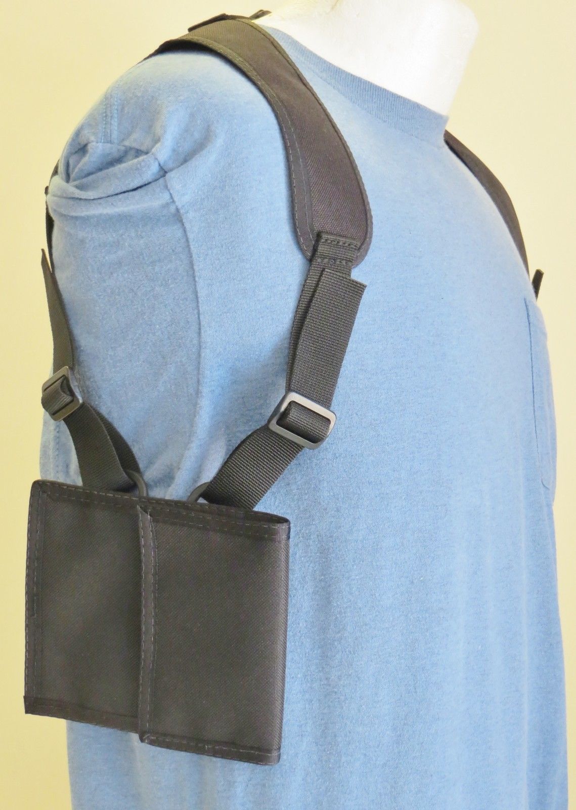 Double Cell Phone Shoulder Holster For IPhone 4 IPhone 5 With Wallet