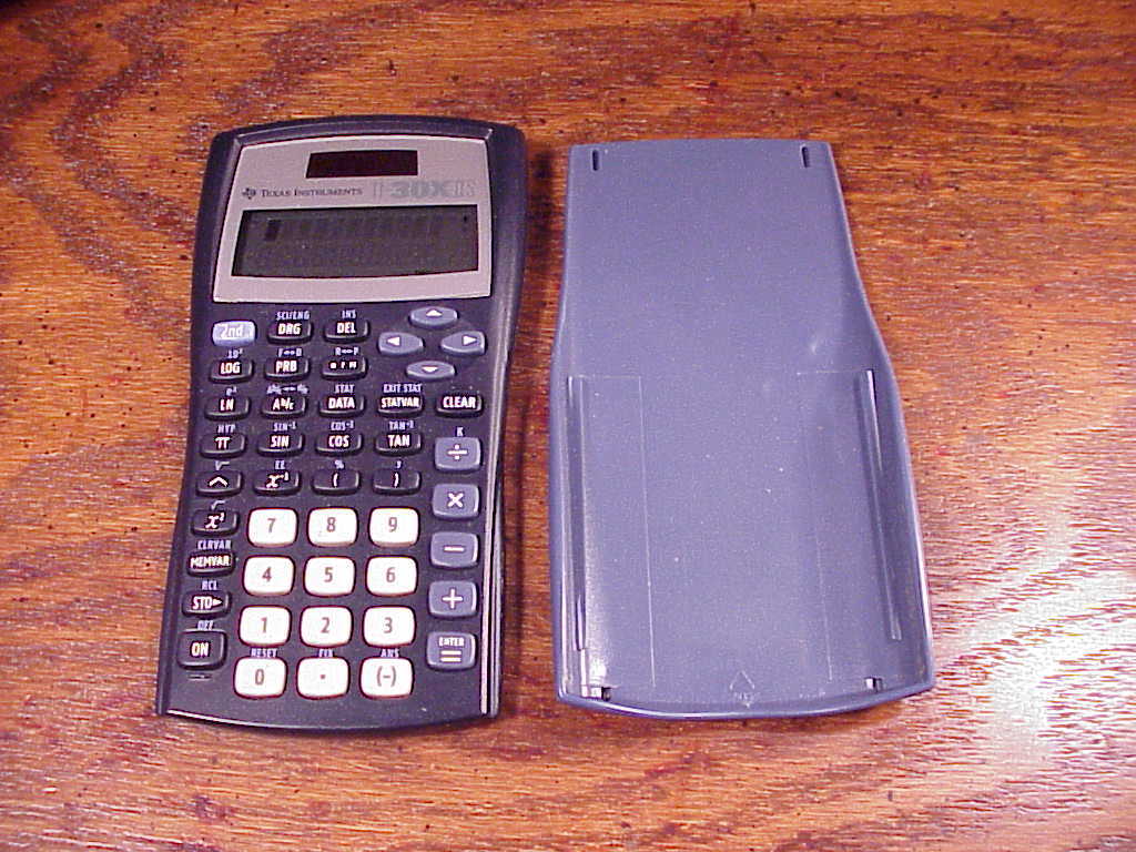 Texas Instruments TI 30X IIS 2 Line Solar Calculator With Cover