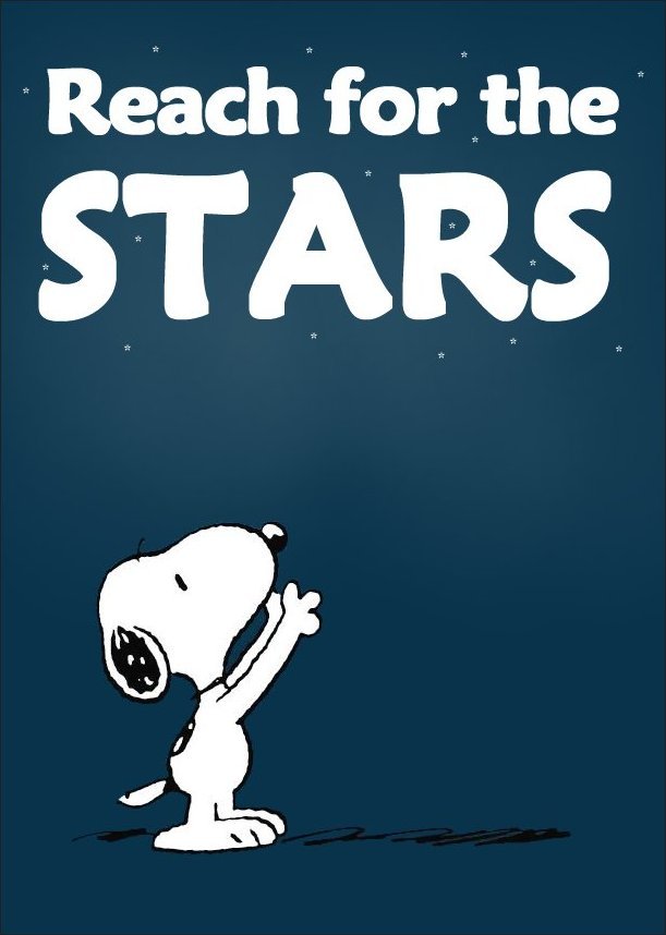 Snoopy Peanuts Reach For The Stars Stand Up Display Charlie Brown