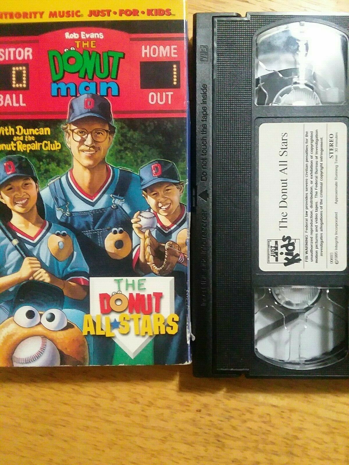 VHS Tape Bob Evans The Donut Man The Donut Allstars With Duncan And