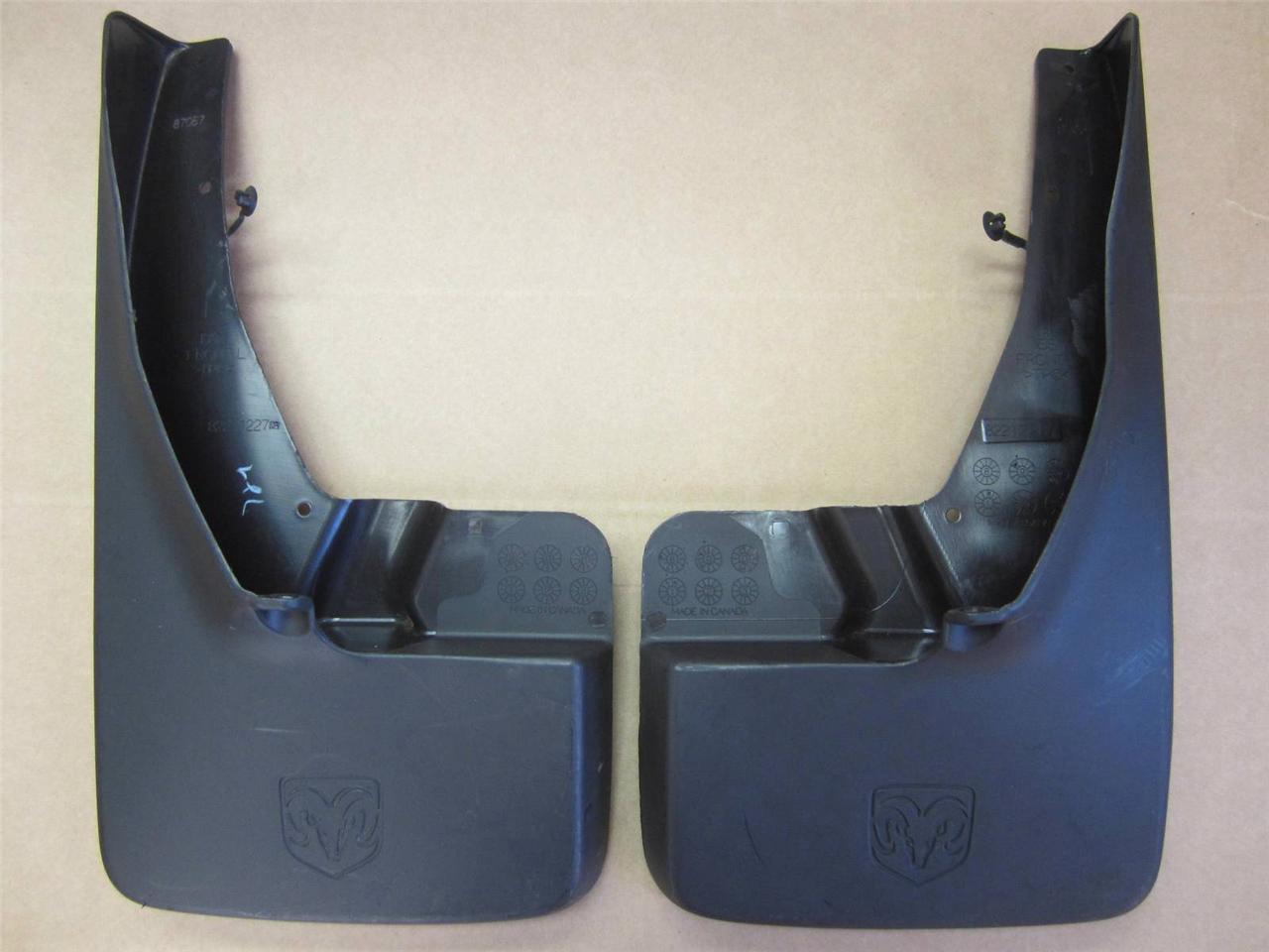 OEM Genuine Dodge Ram LH RH Front Splash Guards Mud Flaps Set Smooth