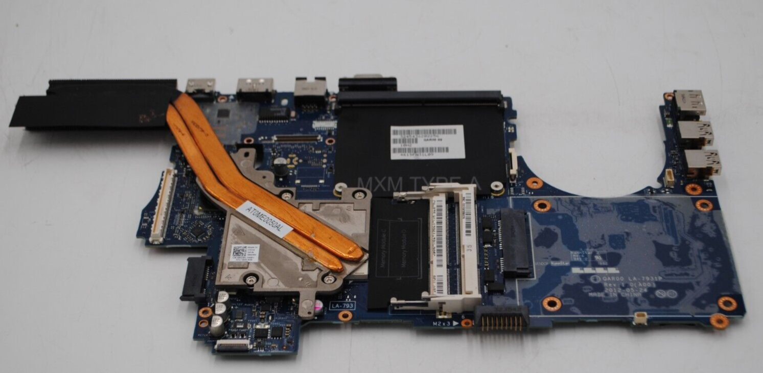 Dell Precision M Laptop Intel Motherboard La P With Heatsink