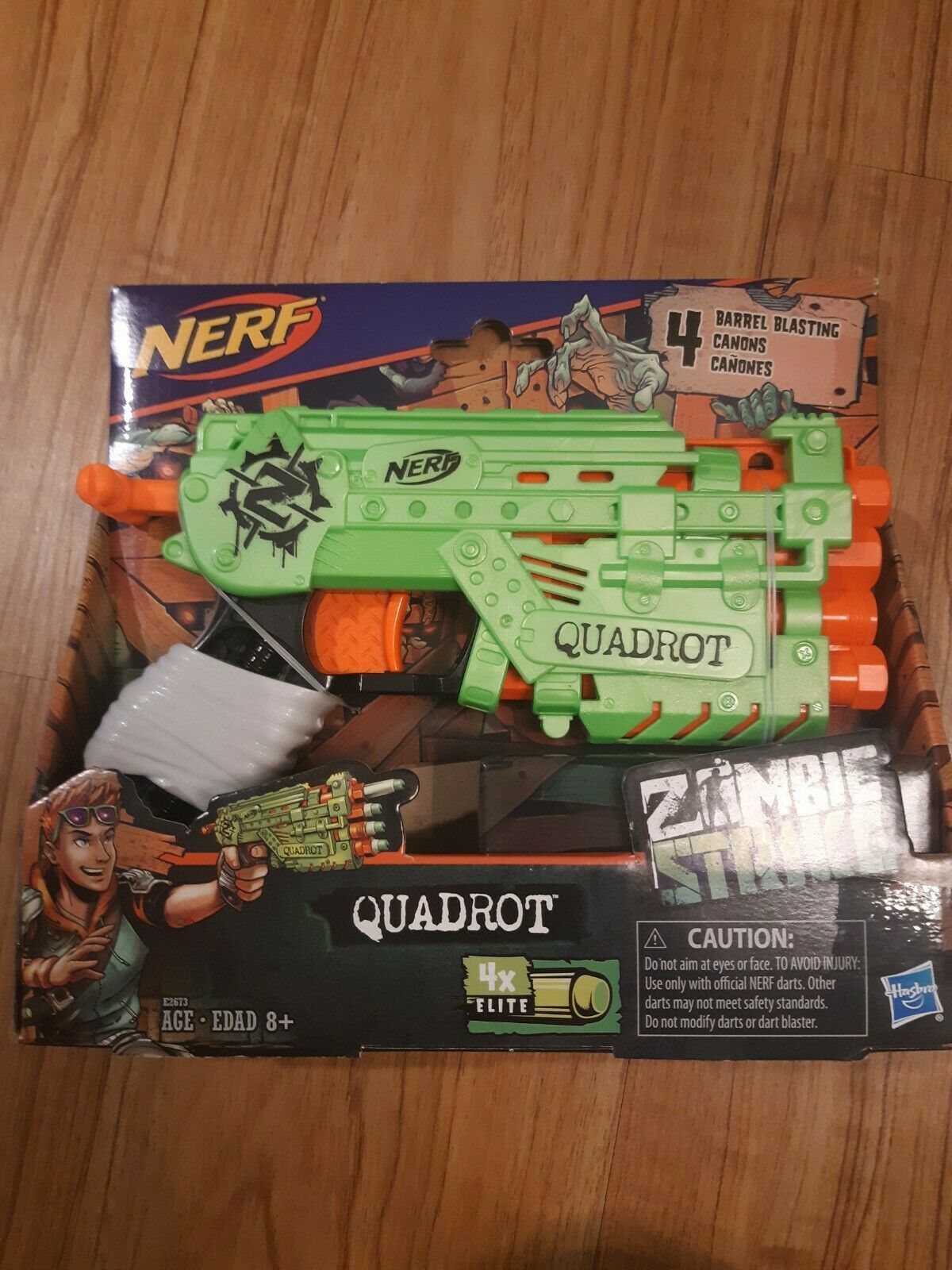 Nerf Zombie Strike Quadrot Barrel Blasting Hasbro Ages And Up