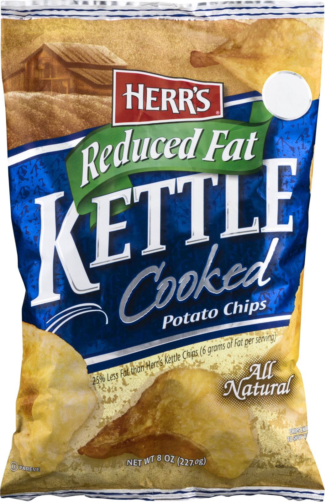 Herr S Kettle Cooked Potato Chips Reduced Fat Oz Bags Food