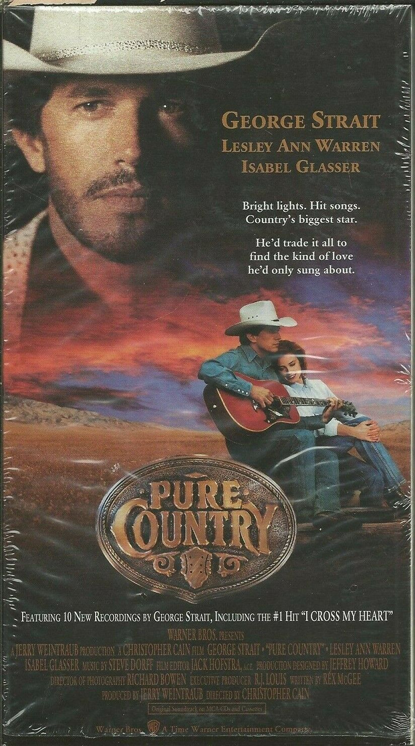 Pure Country VINTAGE VHS Cassette George Strait Lesley Ann Warren VHS