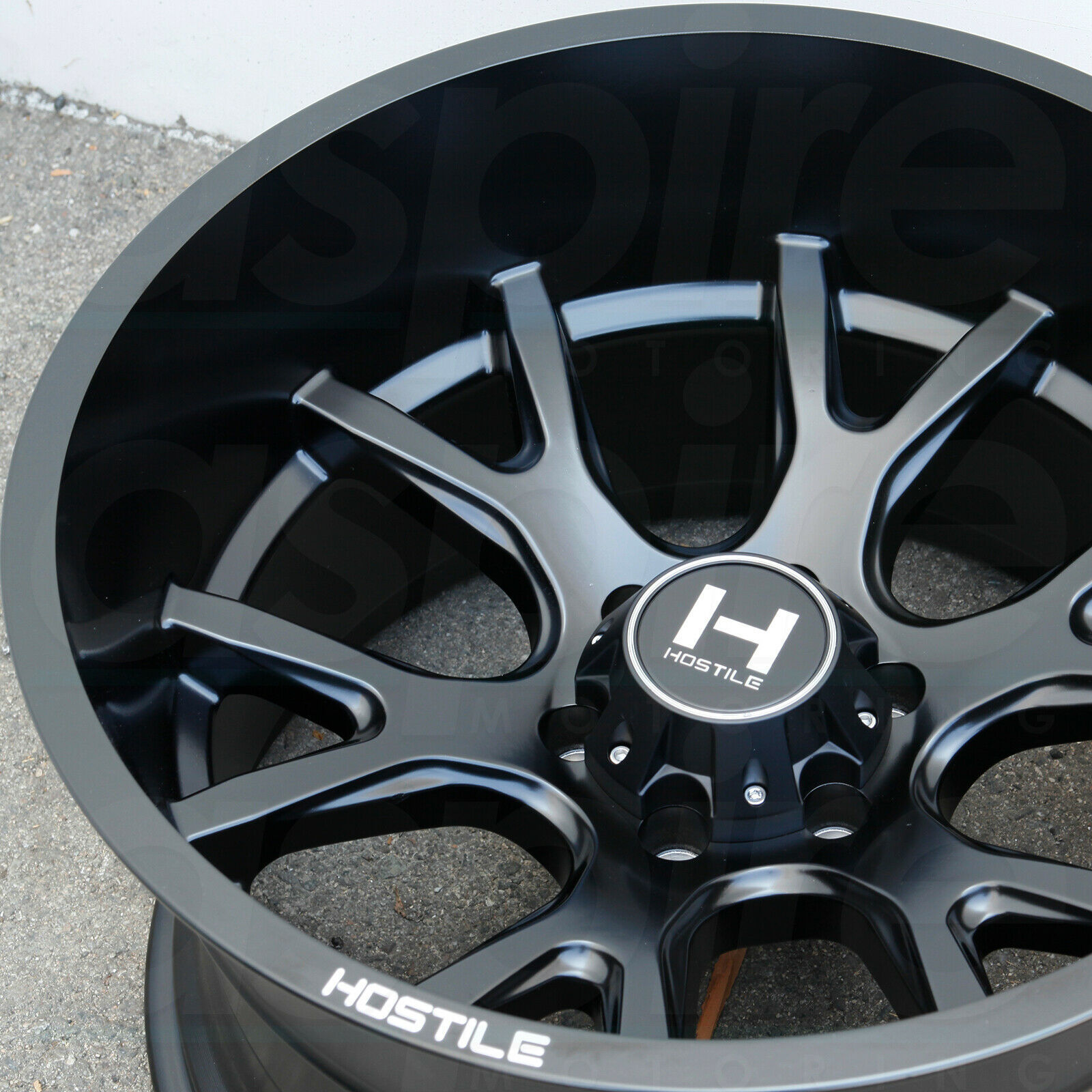 X Hostile H Rage X X Full Black Wheels Rims Set