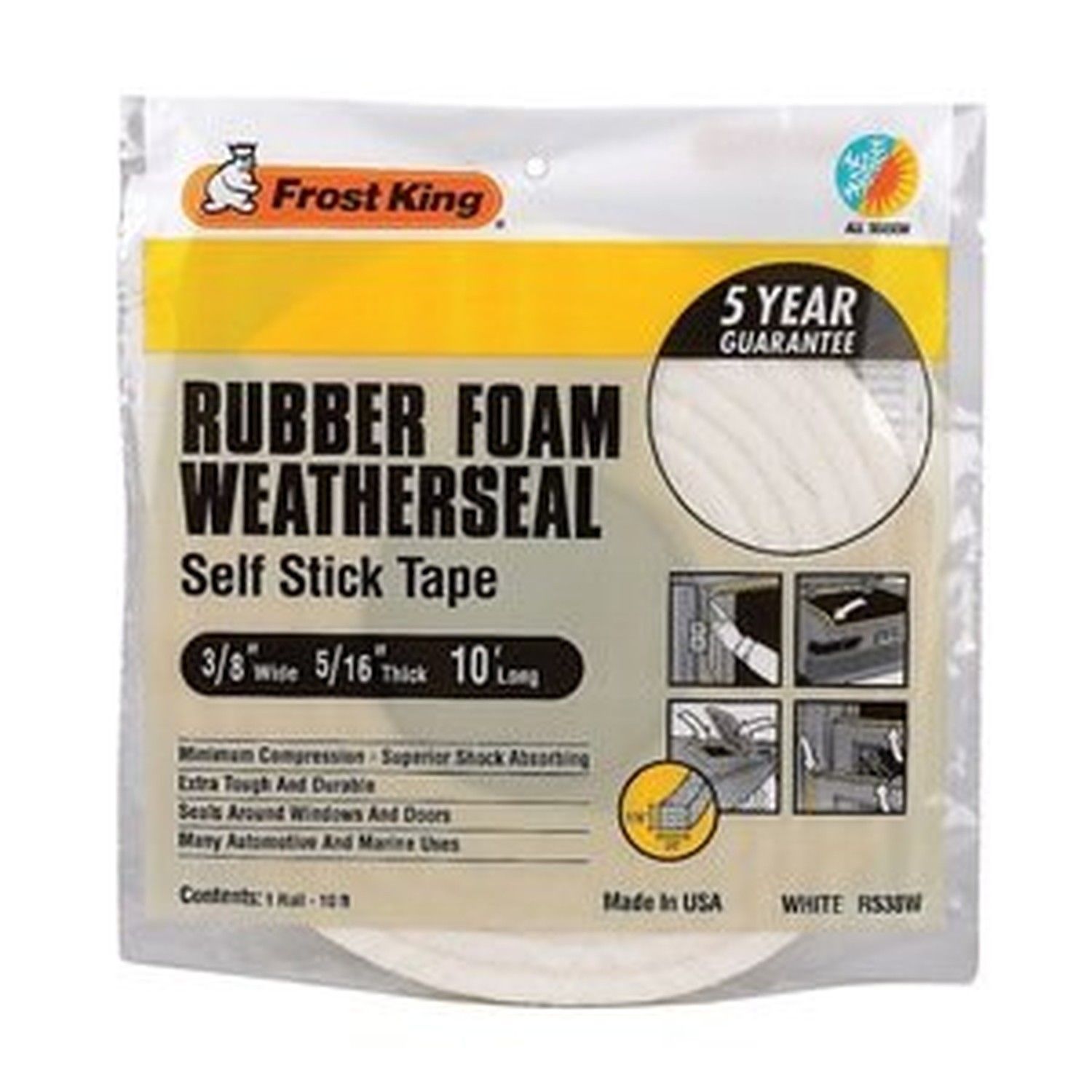 Frost king garge door weather strip