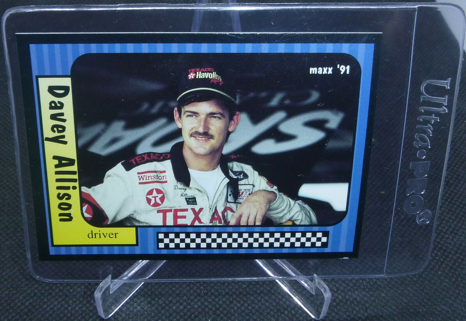 1991 Maxx NASCAR Racing Davey Allison Driver Card 28 NASCAR LEGEND