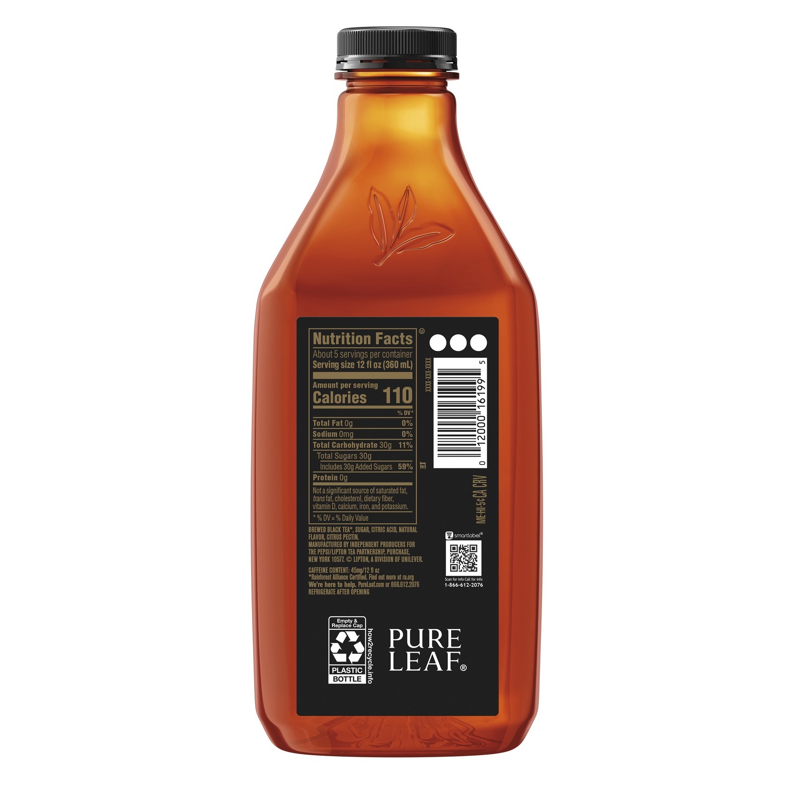 Pure Leaf Raspberry Tea 64 Oz Bottle Tea