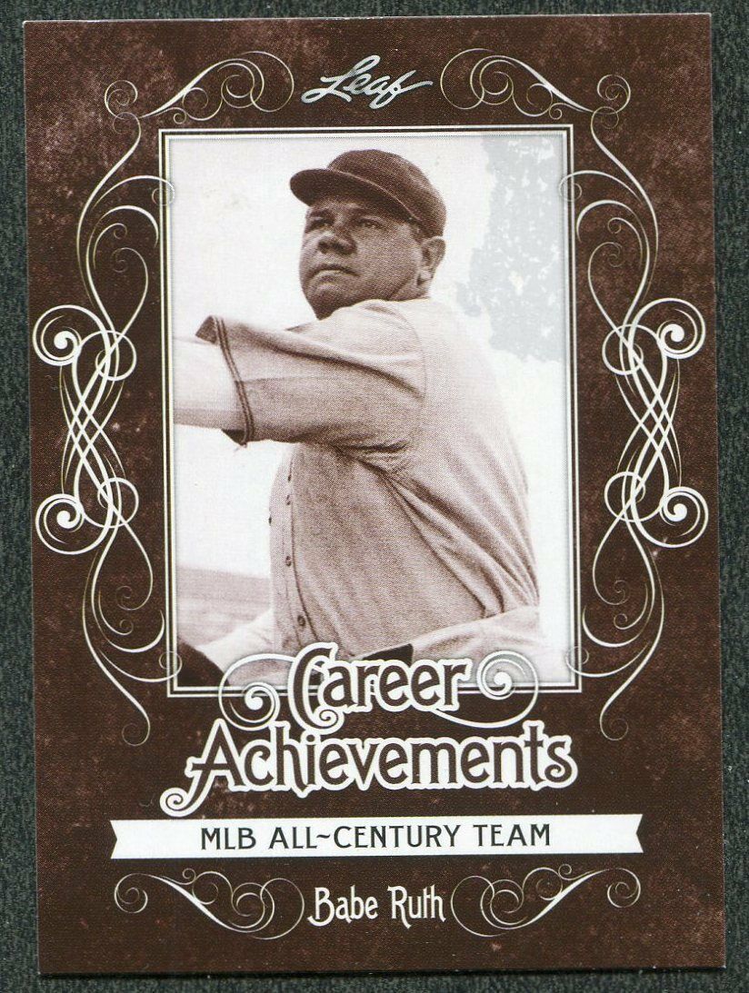 Leaf Babe Ruth Collection Career Achievements Ca Trading Card