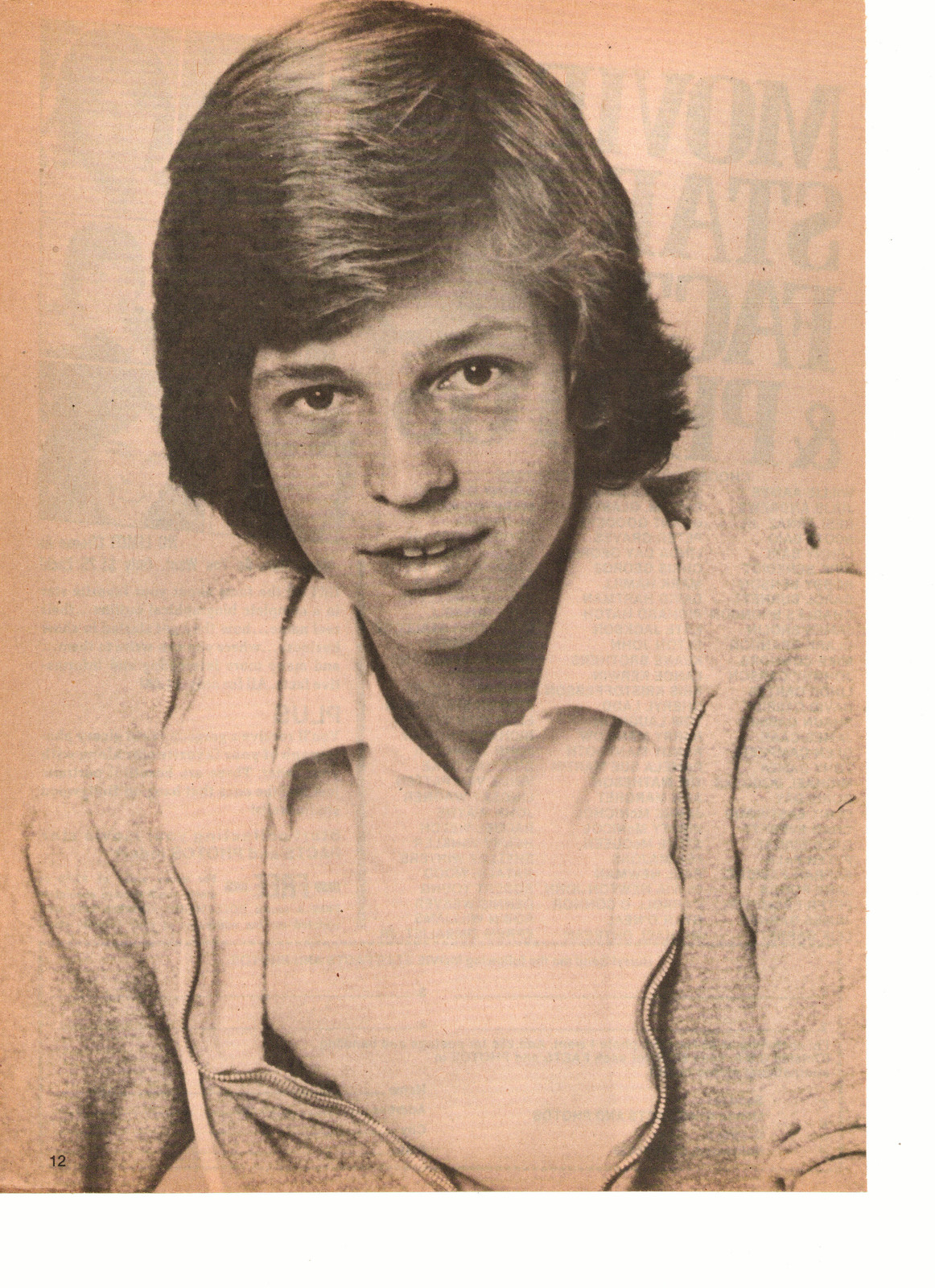 Jimmy Mcnichol Teen Magazine Pinup Clipping Black And White Adorable