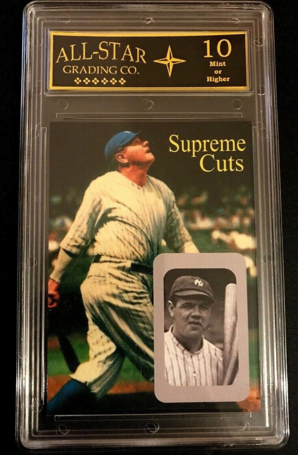 Babe Ruth Supreme Cuts 2019 Sample Card ASG Graded 10 MINT Baseball Cards