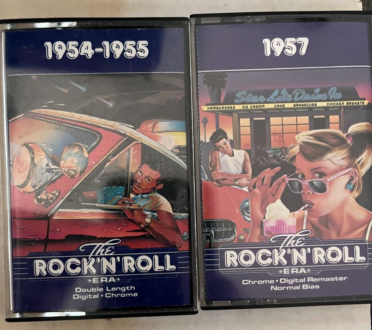 Time Life Music The Rock N Roll Era Cassette Lot Of 2 Tapes 1954 1955