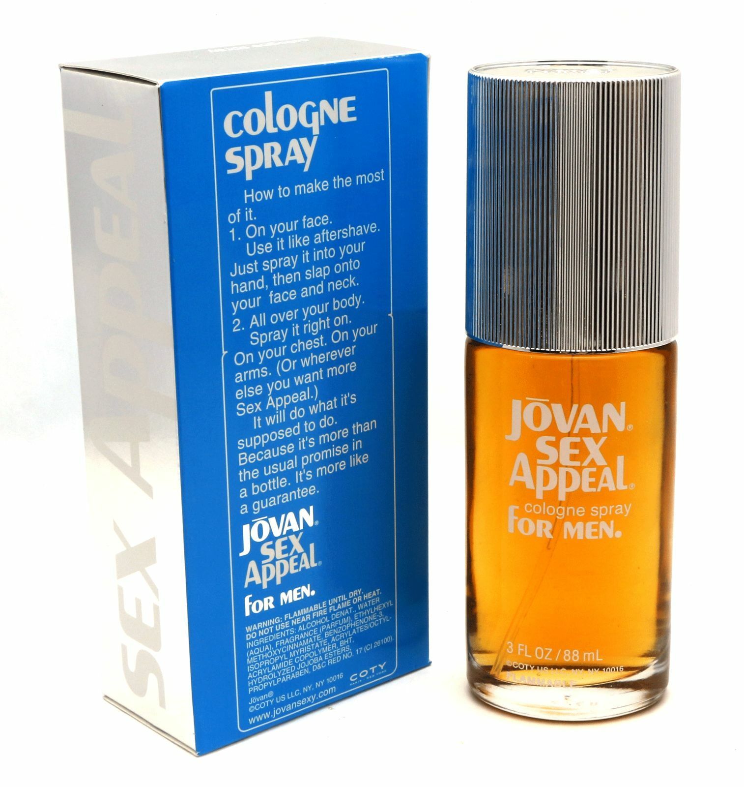 Classic Version Jovan Sex Appeal For Men Cologne Spray 3 Oz 88 Ml New