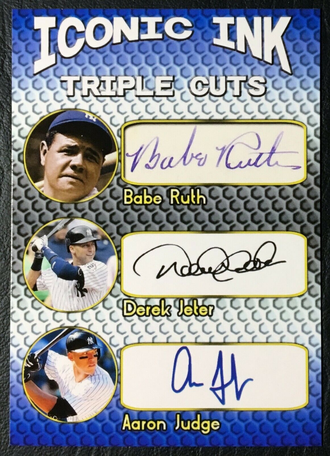 Lot Of 25 Iconic Ink Triple Cuts Facsimile Autograph Babe Ruth