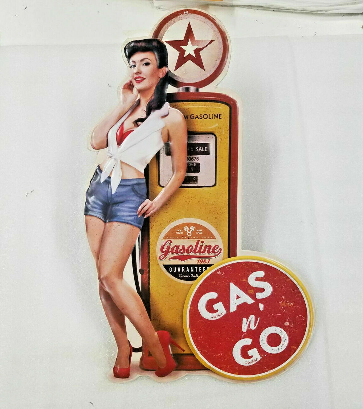 18 Retro VTG Style Gas N Go Station Oil Company Station Pump Pinup