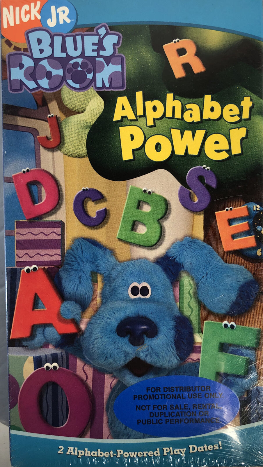 Blue S Clues Room Alphabet Power VHS 2005 TESTED RARE VINTAGE SHIPS N