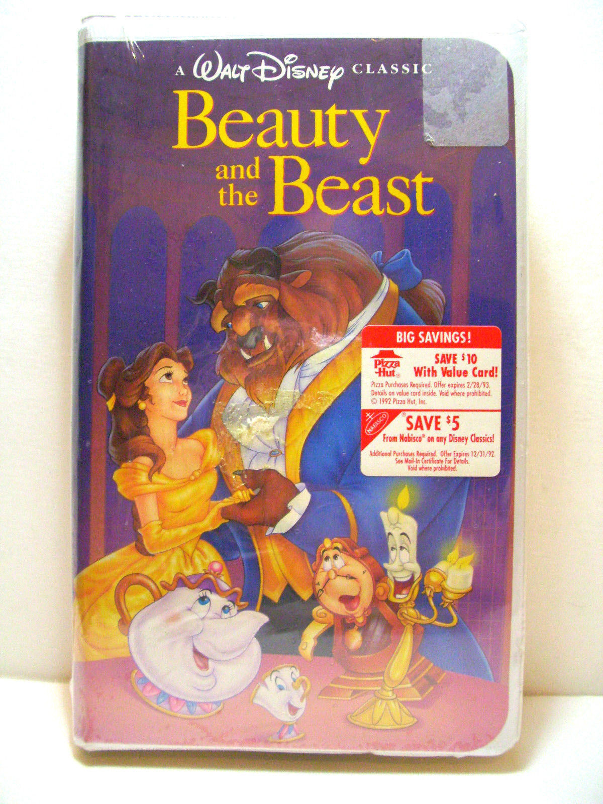 Beauty And The Beast VHS 1992 DISNEY BLACK DIAMOND CLASSIC FACTORY