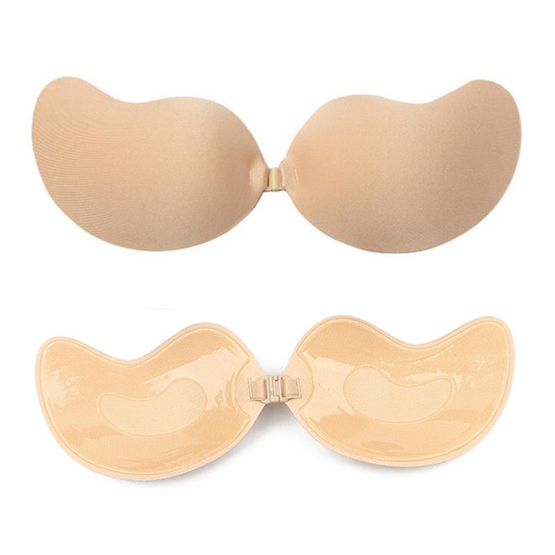 Play Invisible Nude Bra Push Up Chest Paste Sexy Breast Pasty Invisible