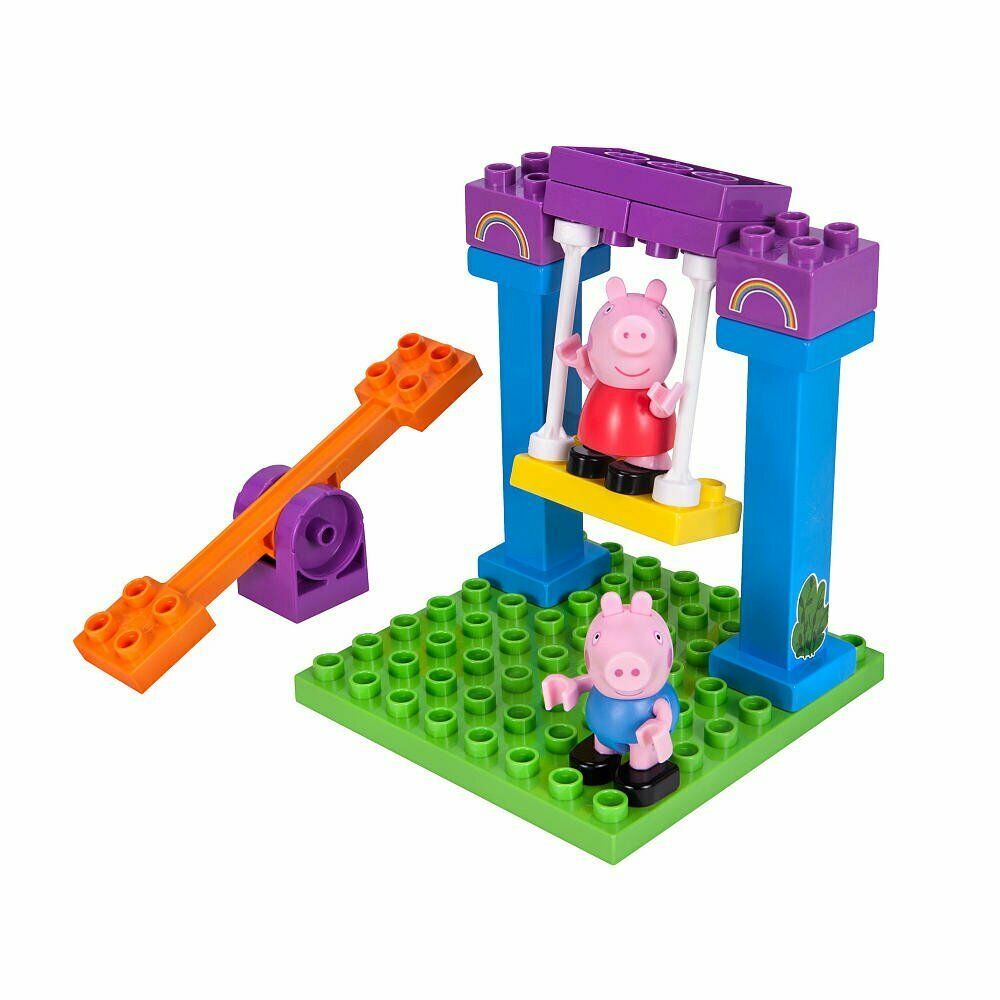 Peppa Pig S Playground 15 Piece Peppa Pig Mini Figure Construction