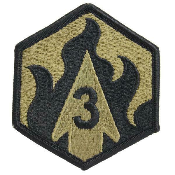 GENUINE U S ARMY PATCH 3RD THIRD CHEMICAL BRIGADE EMBROIDERED ON