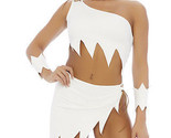 Sexy Forplay Bedrock Babe Pc White Costume Wilma Flintstones