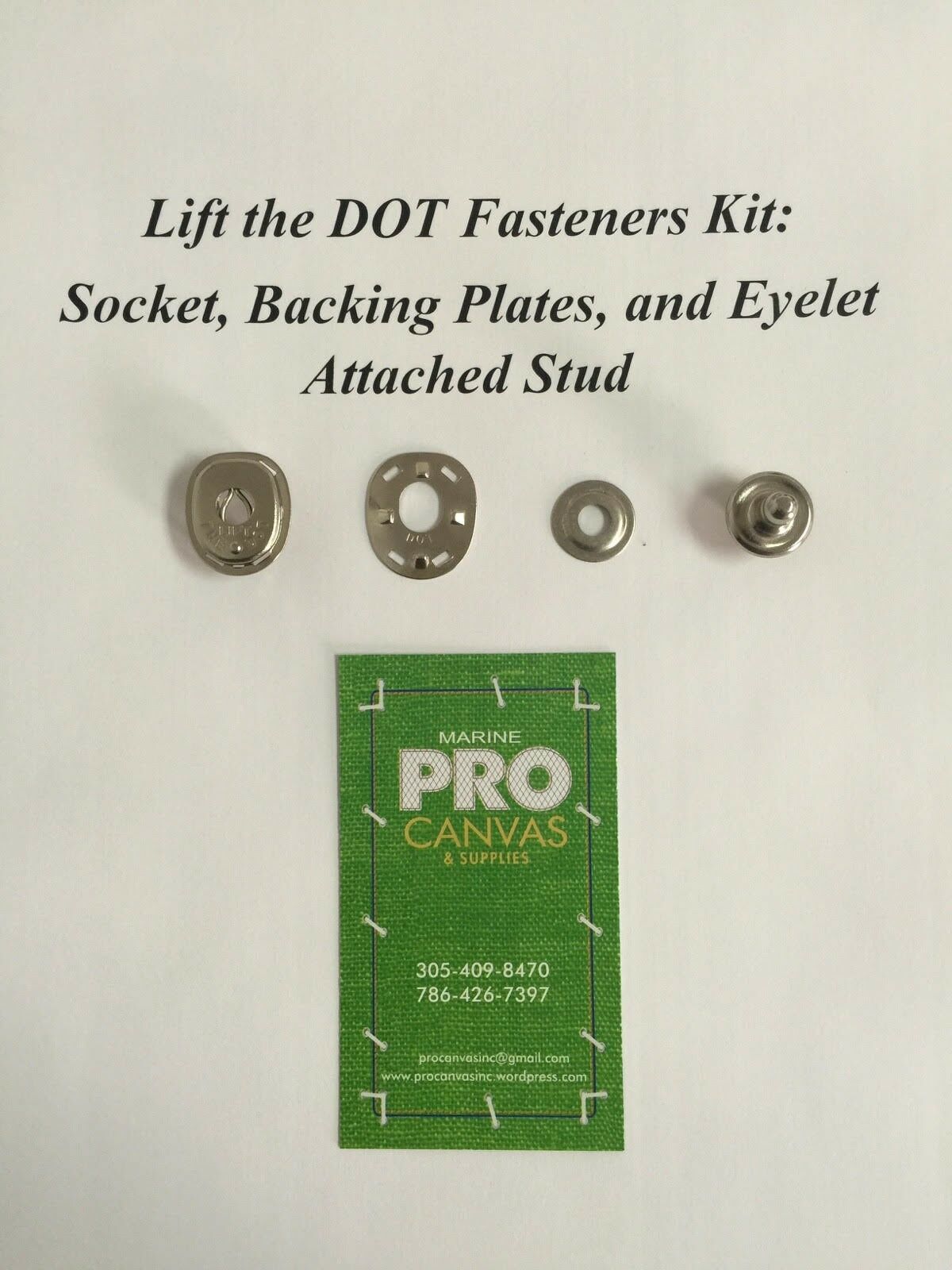 Lift The Dot S S Socket Backing Plates And Eyelet Attached Stud 50