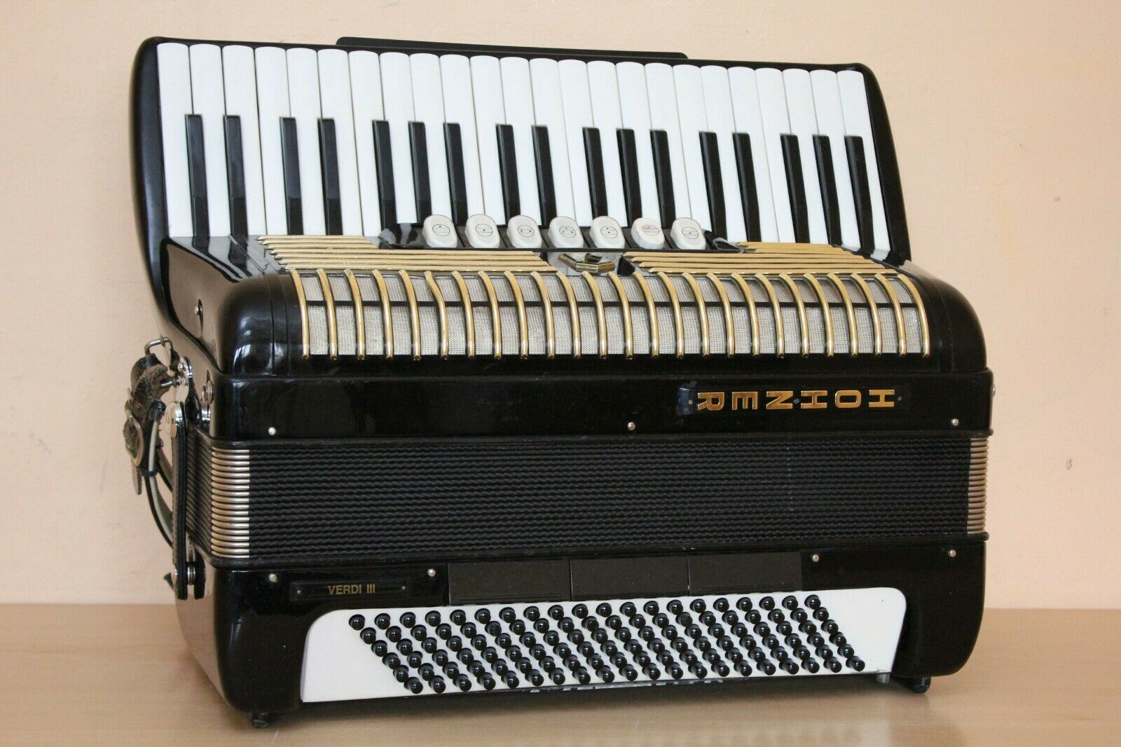 Hohner Verdi III 120 Bass Vintage LMM Accordion Akkordeon Fisarmonica