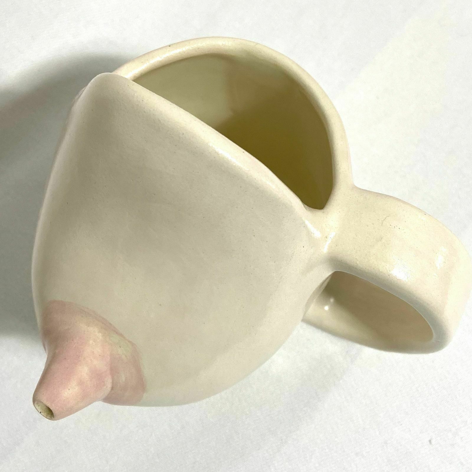 Vintage Breast Boobie Boob Coffee Creamer Mug Cup Glassware