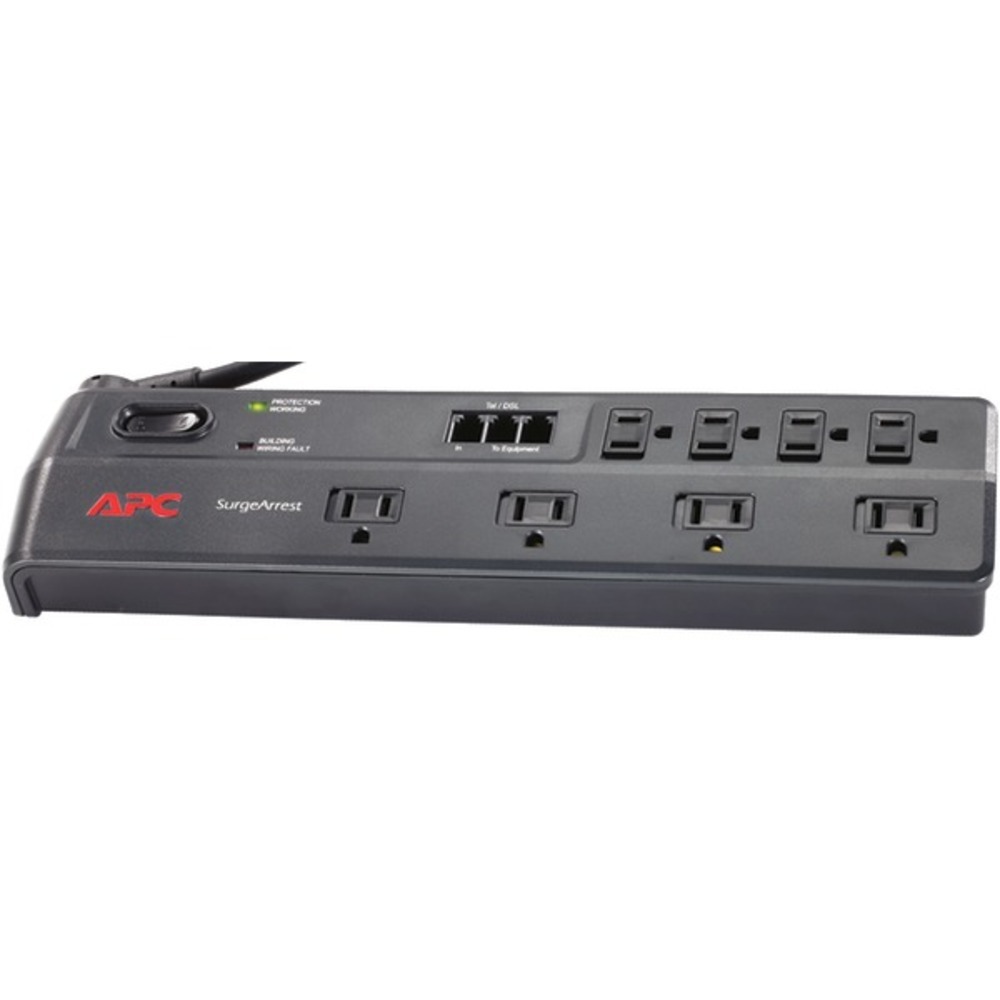 Apc P T Outlet Essential Surgearrest Surge Protector Telephone