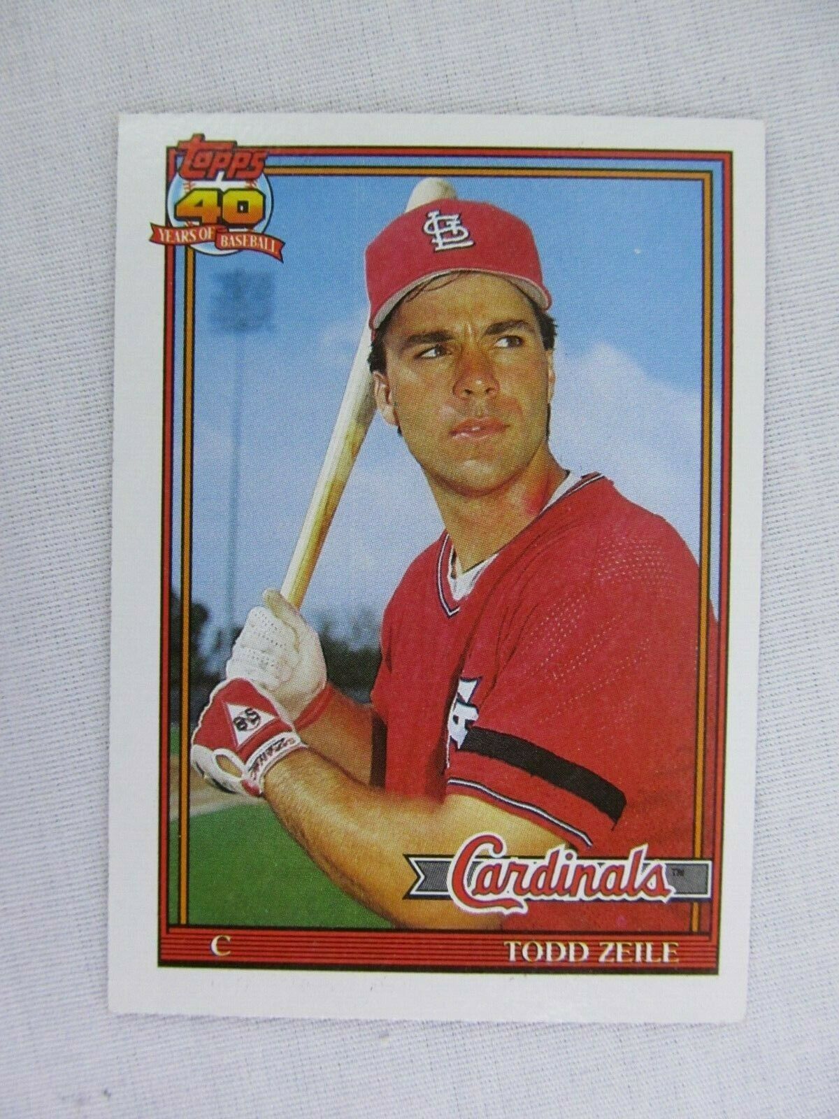 Todd Zeile St Louis Cardinals 1991 Topps Baseball Card 616 Baseball Cards