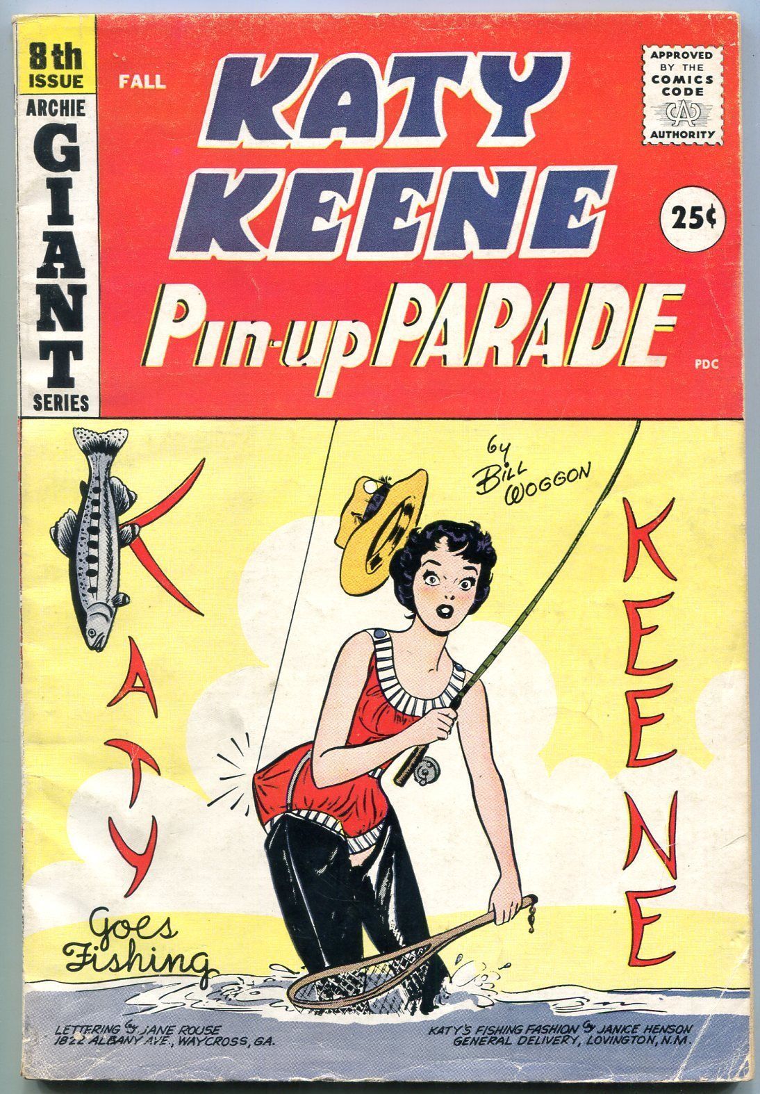 Katy Keene Pin Up Parade 8 1959 Mad Comics Parody Bill Woggon VG