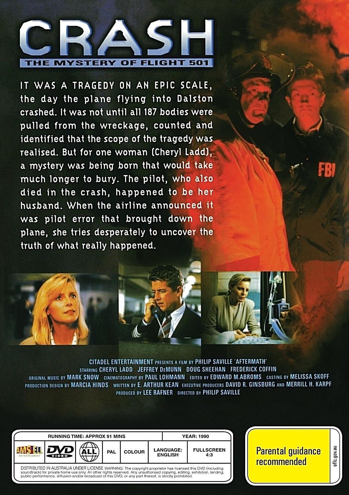 CRASH THE MYSTERY OF FLIGHT 1501 Cheryl Ladd Jeffrey DeMunn Air Crash