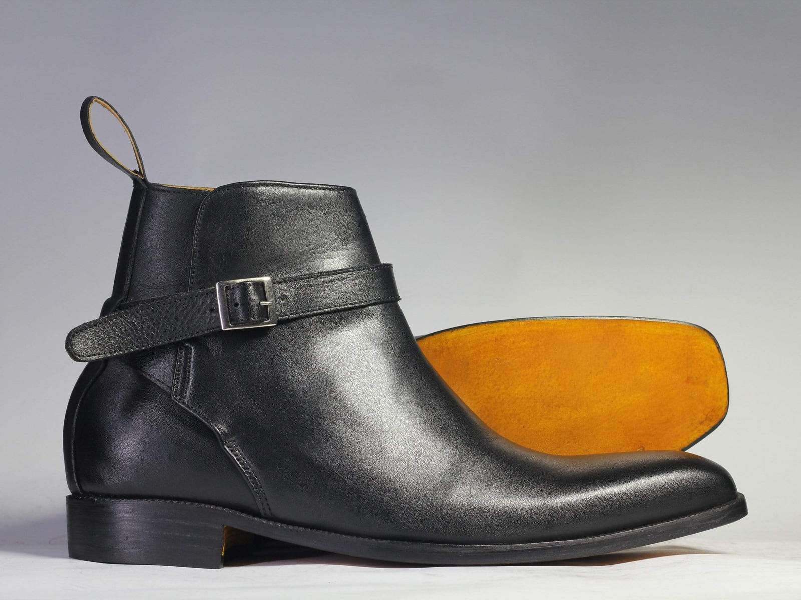 Bespoke Black Jodhpurs Leather Ankle Boots For Men S Boots