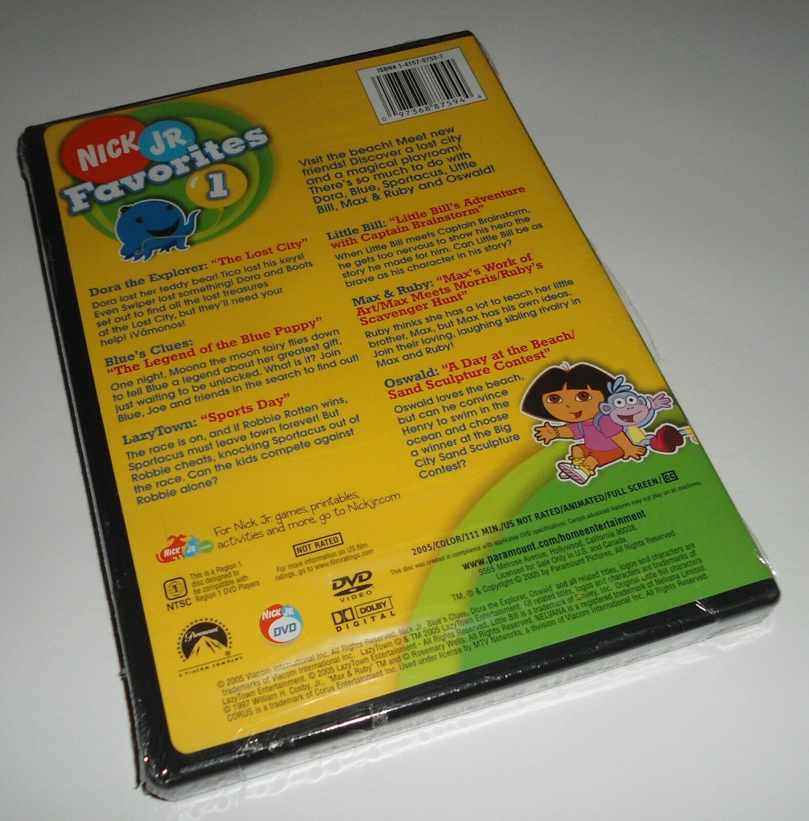 Nick Jr Favorites Vol One Nickelodeon Dvd New Lazytown Blue S
