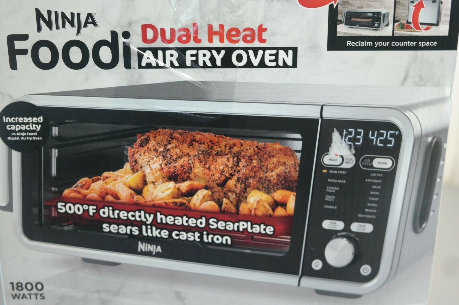 Ninja Foodi In Dual Heat Air Fry Oven Watts Sp Ob C