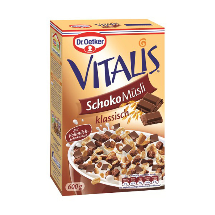 Dr Oetker Vitalis Schoko Muesli Klassisch Classic Chocolate Muesli